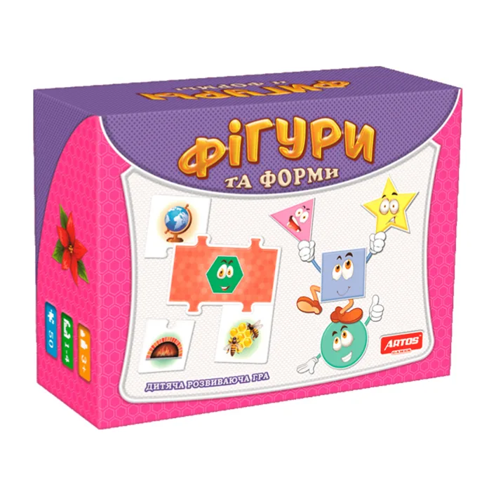 Развивающие пазлы "Фигуры" ARTOS (Нас0581)