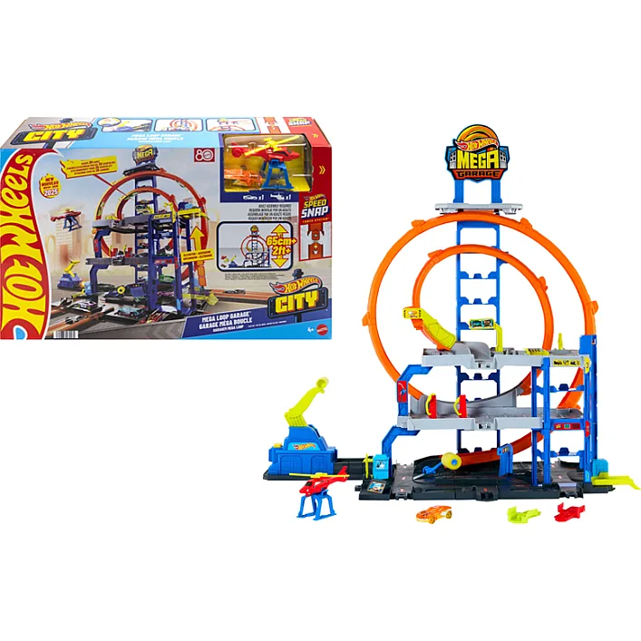 Ігровий набір JBM74 "Гараж з мега петлею" Hot Wheels
