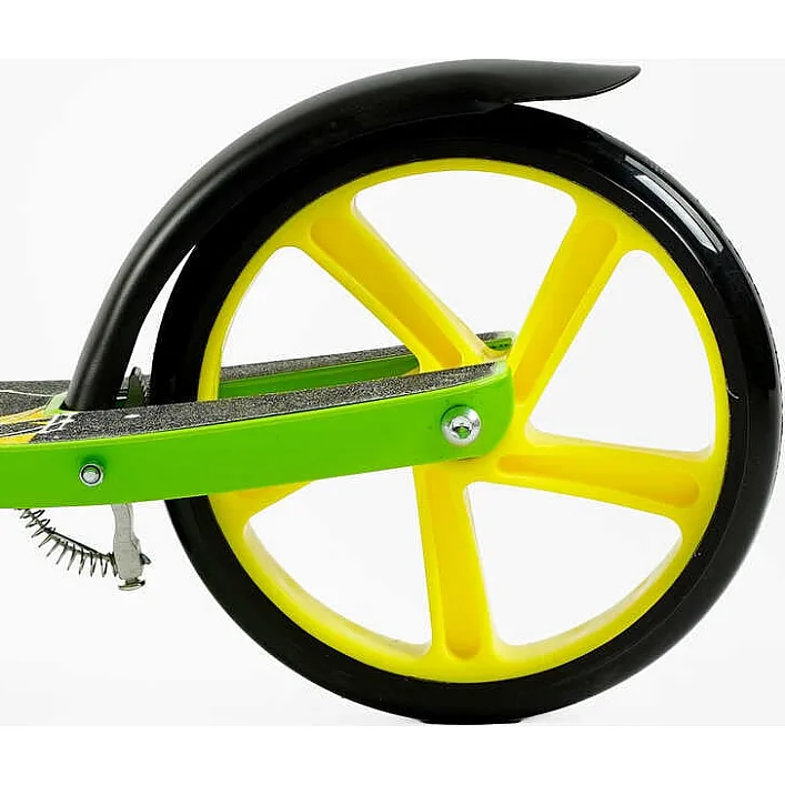 Самокат двоколісний "Best Scooter" FL-20085 (4) сталева рама, ручне гальмо, колеса PU 200 мм, 1 амортизатор передній, в коробці