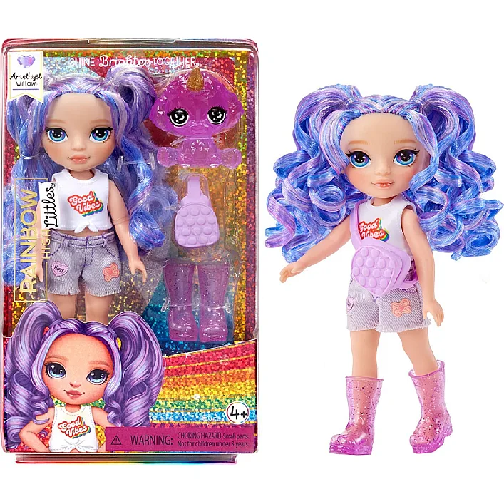 Игровой набор с куклой Rainbow High серии Littles - Аметиста