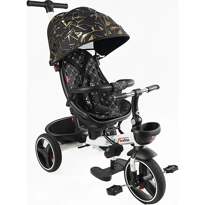 Велосипед 6390 &ndash; 10-960 BestTrike "Oscar" (1) ПОВОРОТНОЕ СИДЕНИЕ, РУЛЬ СОСТАВЛЯЕТСЯ, КОЛЕСА С ПРОГУЛИТЕЛЬНЫМ PU, КОРЗИНА, ТЕЛЕСКОПИЧЕСКАЯ РУЧКА