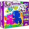Детская настольная игра "Зоомир 3 в 1" VT2901-04 на укр. языке