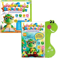 Книга Віммельбух 51822 (36) "WToys", ОЗВУЧУВАННЯ УКР. МОВОЮ, 19 тем, казки, пісні, загадки, скоромовки, сенсорні кнопки, маркер “пиши-витирай”, в коро