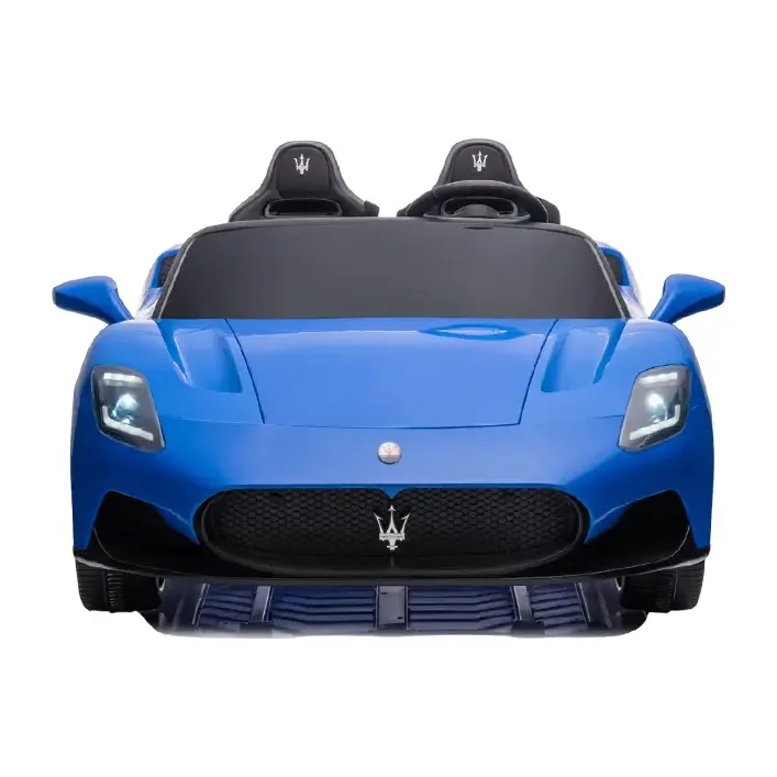 Электромобиль MASERATI S313 двухместный, кожаные сиденья, колеса, EVA, MP3, Р/К, 12В*14АH, 4*45W (Рез2313)
