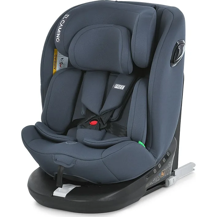 Дитяче автокрісло El Camino i-Free (ME 1187 Moon Gray) i-Size R129, фаза 1,2 (40-150 см)