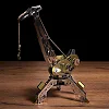 Коллекционная модель-конструктор Metal Time Mighty Machine Портовый кран механический двухцветный (MT055)