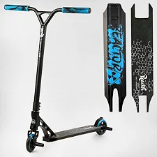 Самокат трюковый RC-11108 Best Scooter (4) "Reactor" HIC-система, ПЕГИ, алюминиевый диск и дека, колёса PU, d=110мм, ширина руля 55 см