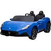 Электромобиль MASERATI S313 двухместный, кожаные сиденья, колеса, EVA, MP3, Р/К, 12В*14АH, 4*45W (Рез2313)