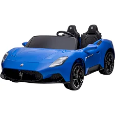 Электромобиль MASERATI S313 двухместный, кожаные сиденья, колеса, EVA, MP3, Р/К, 12В*14АH, 4*45W (Рез2313)