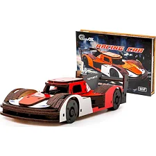 Деревянный 3D конструктор "Racing Car" Puz-01037, 146 дет., порше р. модели 22*9*5 см PuzzleOk (Дер2962)
