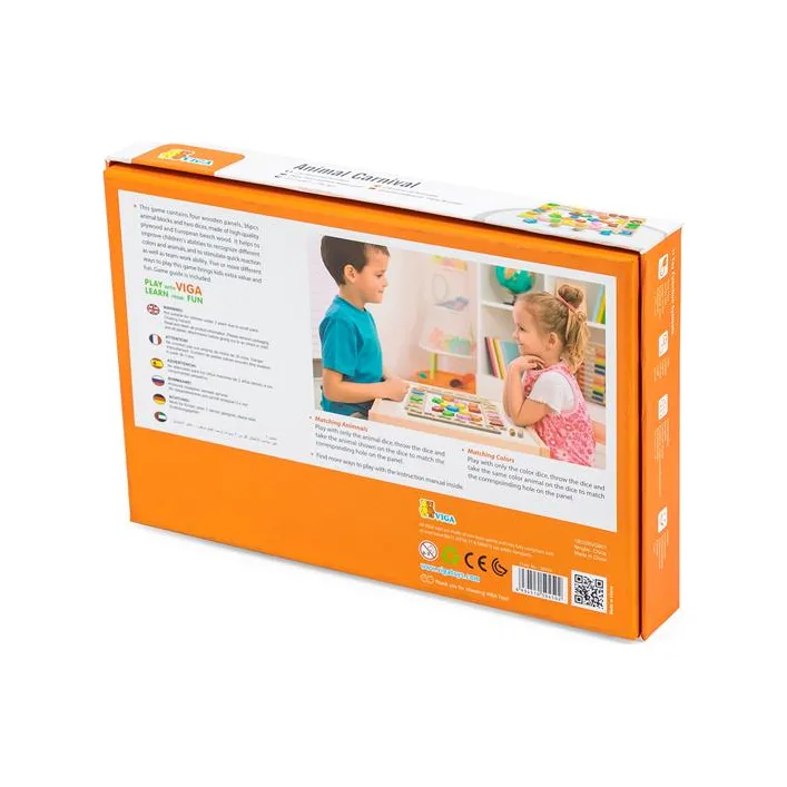 Настільна гра Viga Toys Карнавал тваринок (50450)