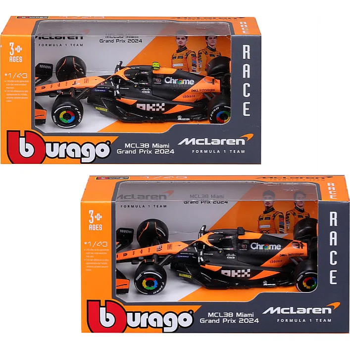 Автомодель - MCLAREN F1 MCL38 (2024) (1:43)