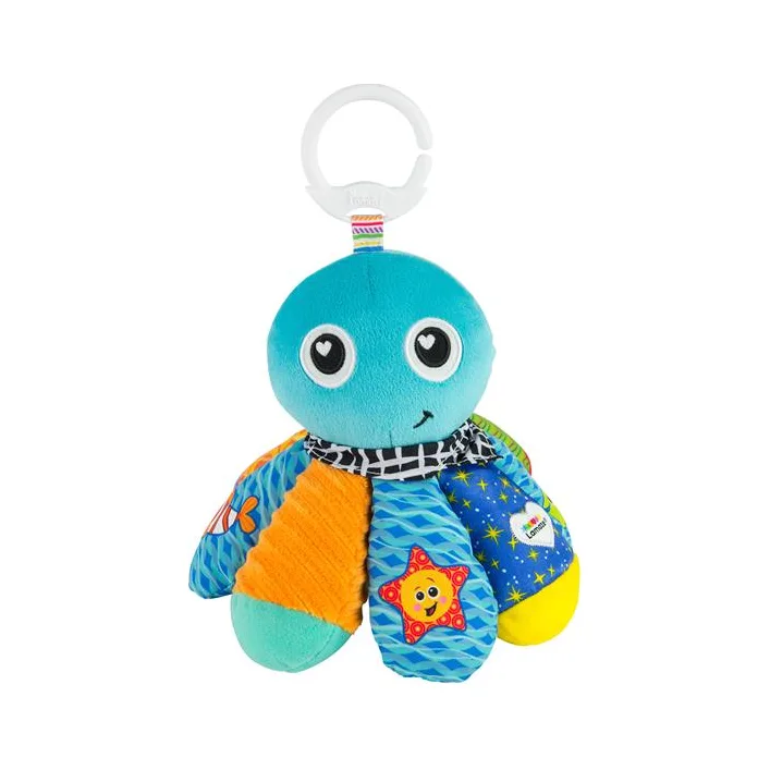 Мягкая игрушка-подвеска Lamaze Осьминог с пищалкой и зеркальцем (L27514)