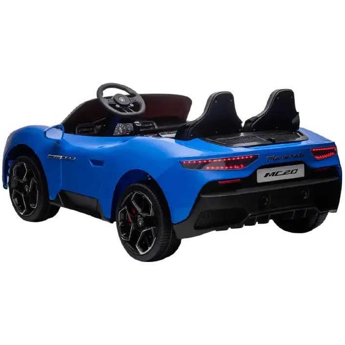 Электромобиль MASERATI S313 двухместный, кожаные сиденья, колеса, EVA, MP3, Р/К, 12В*14АH, 4*45W (Рез2313)