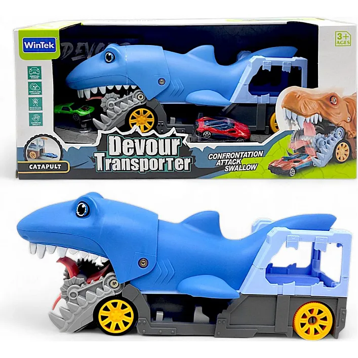 Трейлер с машинками "Devour Transporter: Акула"
