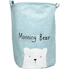 Корзина для игрушек и белья "Hello my bear" (голубой)