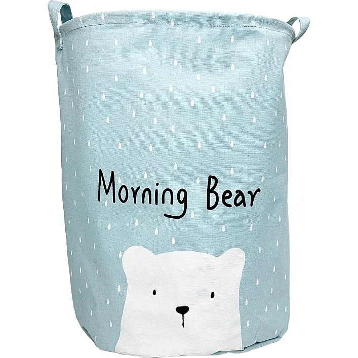 Корзина для игрушек и белья "Hello my bear" (голубой)