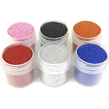 Набор глиттера для био-тату «№1 Большой» glitter-set-big-6x-1, 6 цветов по 12 мл