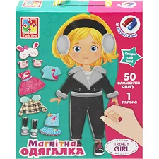 Магнитная одевалка "Trendy girl" VT3702-23 VladiToys (Нас2798)