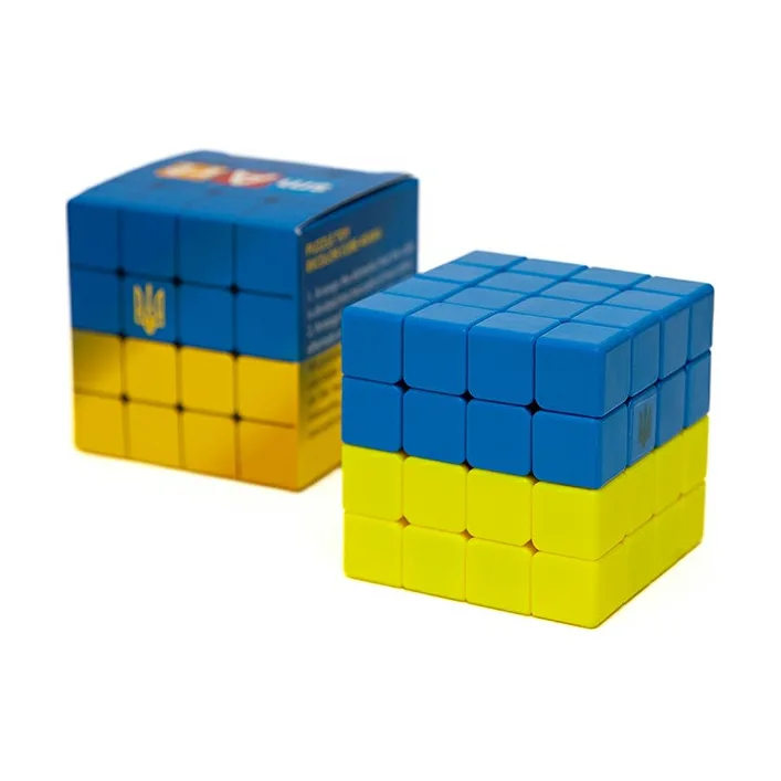Головоломка Умный кубик 4х4х4 "Флаг Украины" SCU444 (Bicolor Smart Cube 4x4x4 "Ukraine")