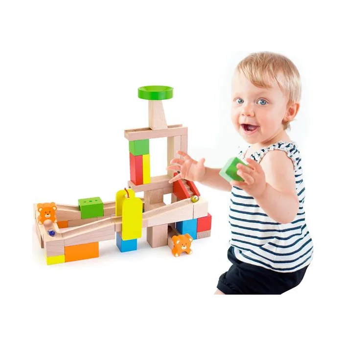 Конструктор Viga Toys Горки для шариков 49 элементов (51619)