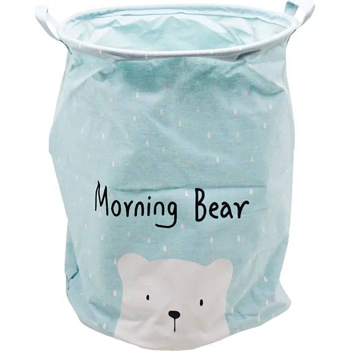 Корзина для игрушек и белья "Hello my bear" (голубой)