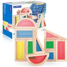 Кубики Guidecraft Block Play Большая радуга, 14 см, 10 шт. (G3015)