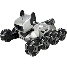Детская игрушка на радиоуправлении "Собака" 1028(Silver) световые и звуковые эффекты