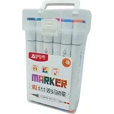 Набор скетч маркеров Aodemei "Marker" 6113-18M 18 цветов 18шт. в боксе (Кнц6113)