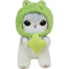 Детская мягкая игрушка "Mofusand Сat" E1002(Green) размер 45см