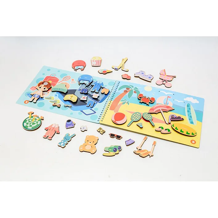 Деревянная игра с наклейками Мока Бока Puz-88893 PuzzleOK (Дер4993)