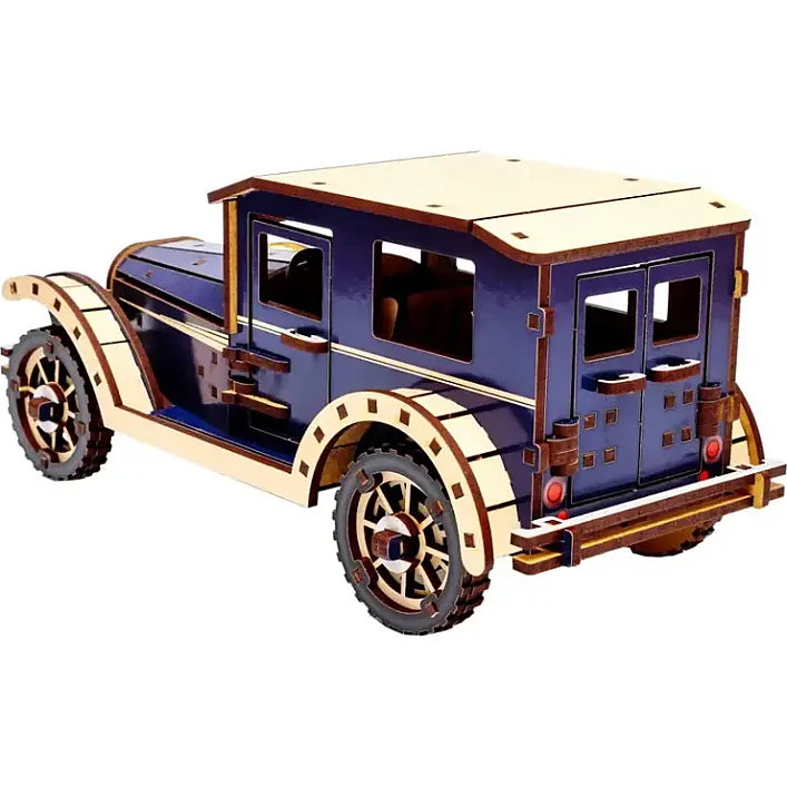 Деревянный 3D конструктор Retro car Puz-00955 PuzzleOK (Дер9307)