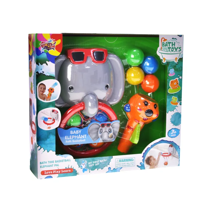 Игрушка для купания "Слоник" в коробке 33555 г.35*8,5*32см (Нем3555)