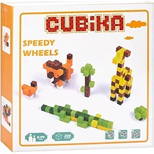 Деревянная игрушка Мозаика MD 1776(Yellow) кубики, наклейки, 200 деталей