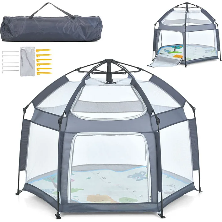 Детский манеж MR 1512 Silver Mist 146×127×110 см