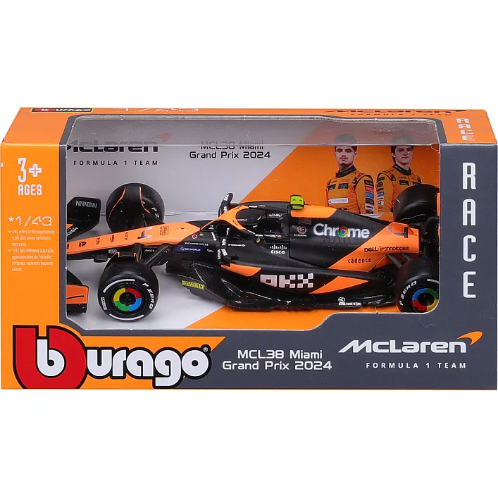 Автомодель - MCLAREN F1 MCL38 (2024) (1:43)