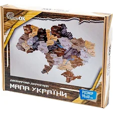 Деревянный пазл "Карта Украины" Арт-90609, 60х90 см