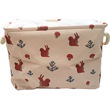Корзина из хлопка Bambi CLR619 корзинки 35-25-26см Белка