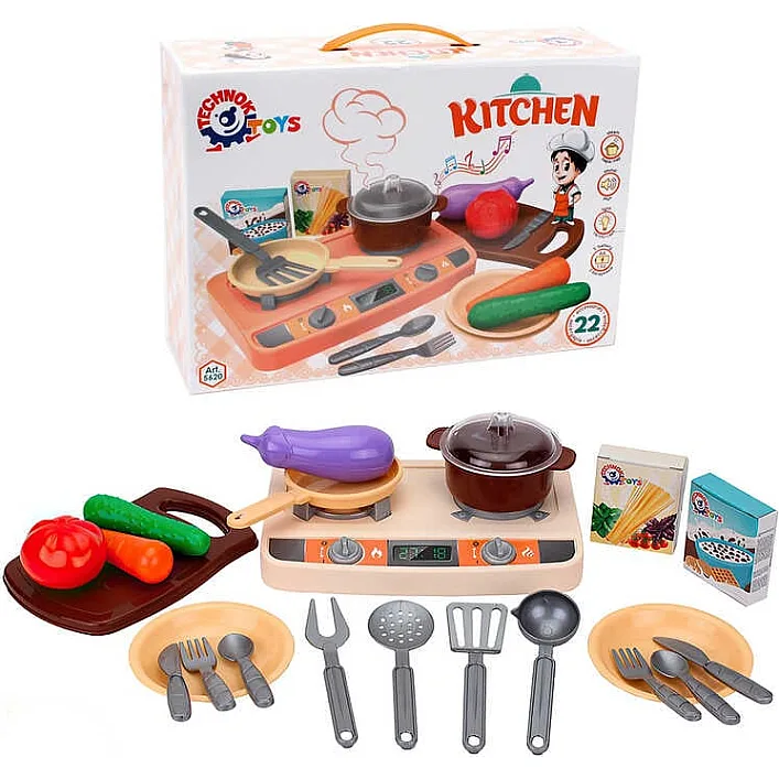 Кухня 5620 (5) звук, підсвічування, пара, "Technok Toys", в коробці