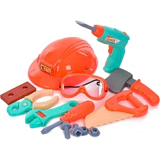 Игровой набор инструментов "Tool Set" H3006-3 шуруповерт, очки, каска