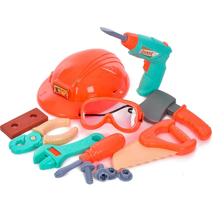 Ігровий набір інструментів "Tool Set" H3006-3 шуруповерт, окуляри, каска