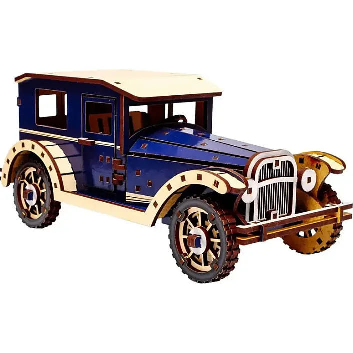 Деревянный 3D конструктор Retro car Puz-00955 PuzzleOK (Дер9307)