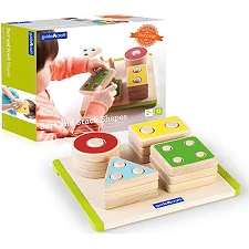 Деревянная логическая пирамидка Guidecraft Manipulatives Фигуры геометрии (G6738)