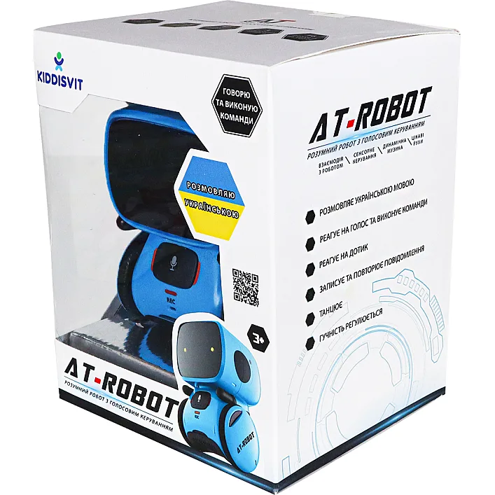 Інтерактивний робот з голосовим керуванням - AT-ROBOT (синій, озвуч.укр.)