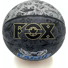 Мяч баскетбольный Fox ball №7 NE-BAS-1027, черно-серый