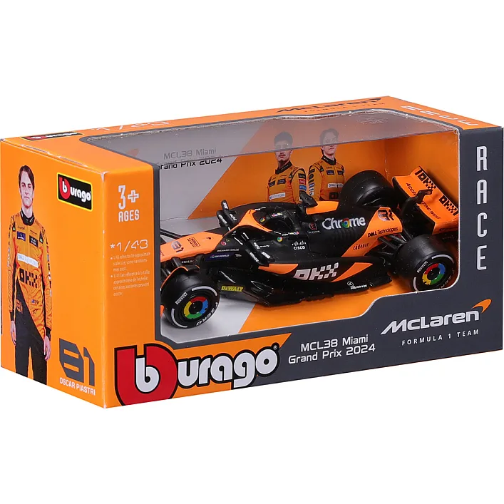 Автомодель - MCLAREN F1 MCL38 (2024) (1:43)