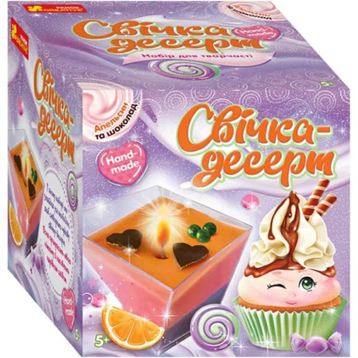 Гелева свічка-десерт "Тірамісу" 10100526 своїми руками