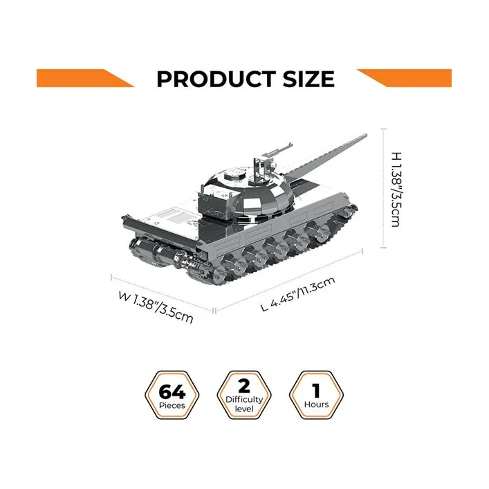 Колекційна модель-конструктор Metal Time World of Tanks танк Object 430 (MT065)