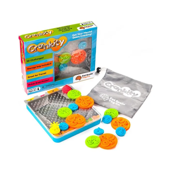 Игра-головоломка Fat Brain Toys Crankity Разноцветные шестерёнки (FA140-1)
