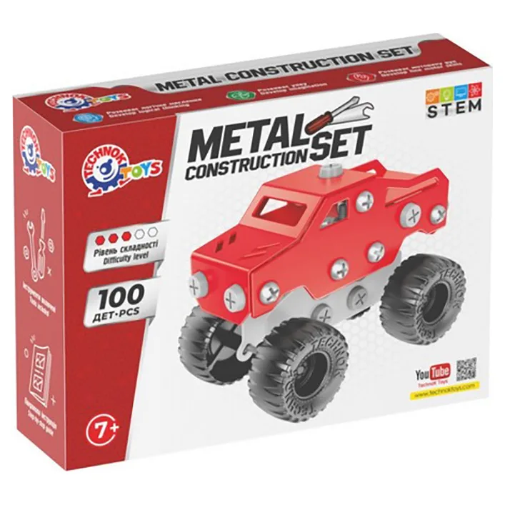 Дитячий металевий конструктор 1317TXK 100 деталей